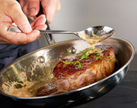 What is sous vide? Step 3: finish and serve