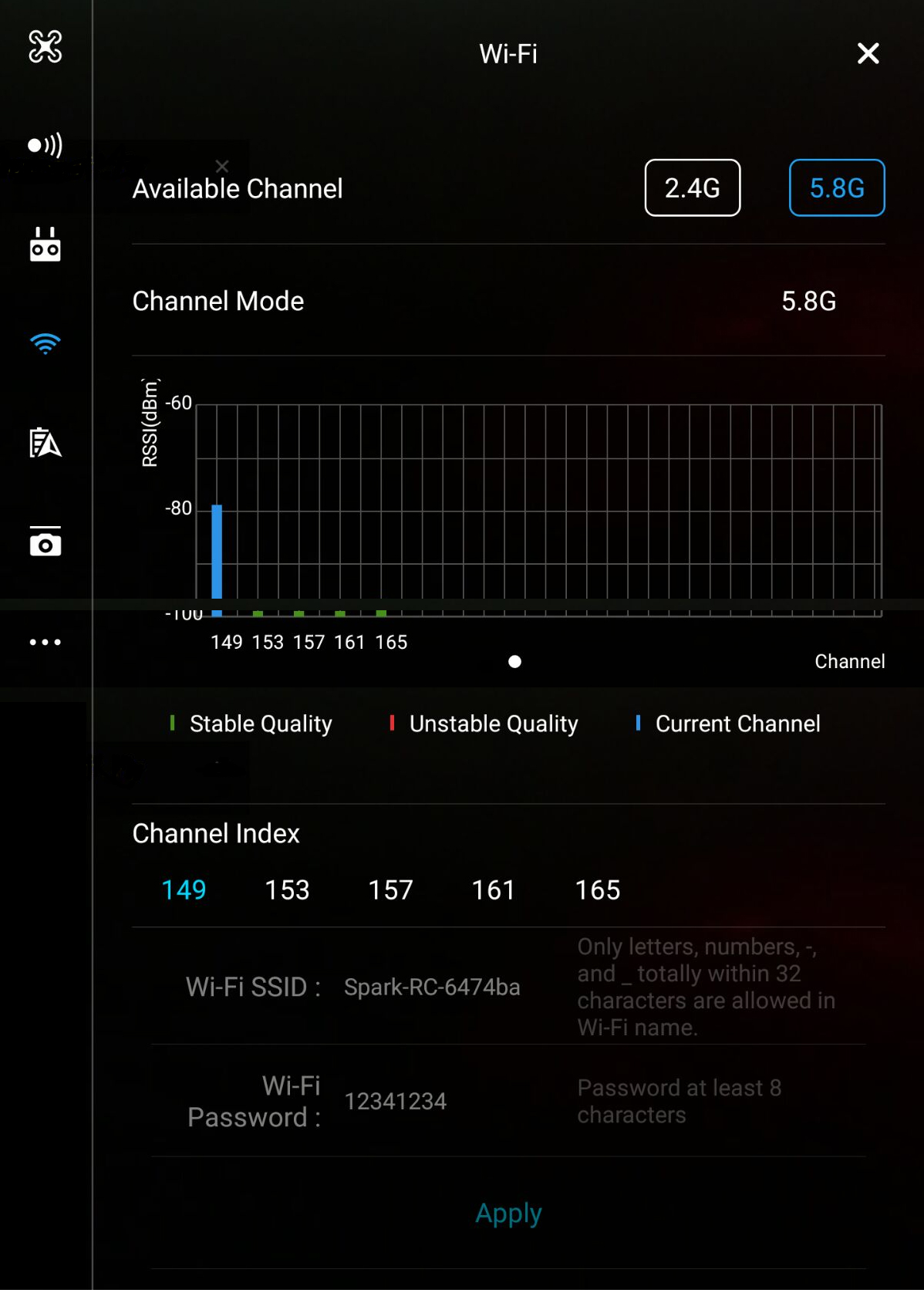 dji spark no wifi