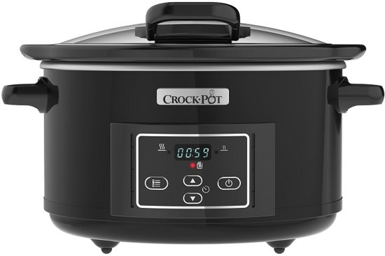 Crock-Pot CR052 Slow Cooker black 4.7L hinged lid