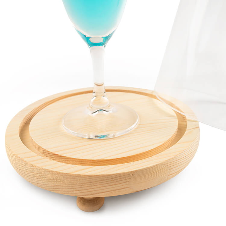 Ziva glass bell jar for smoking cocktails