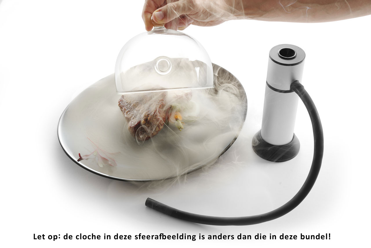 Hendi Smoke Bundle - Hendi Smoker Compact + smoke dome + wood moth (3 flavors à 450ml)