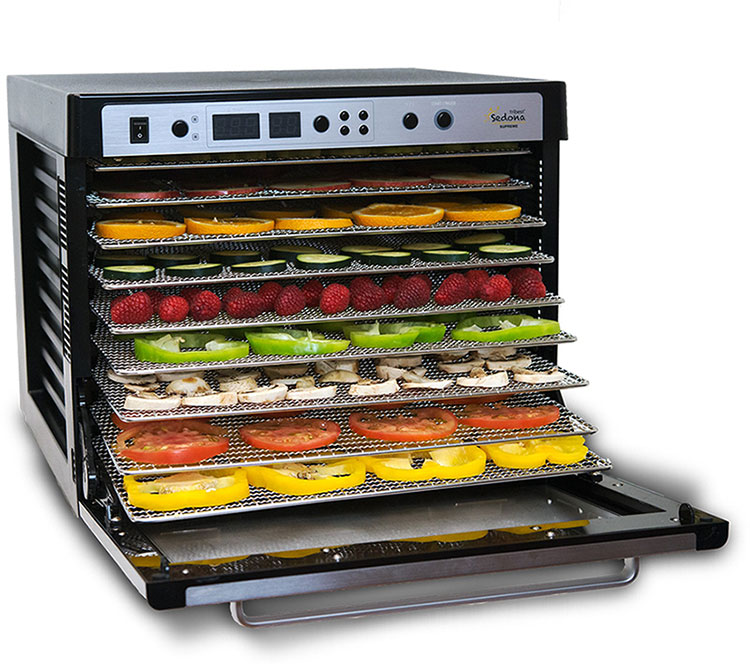 Tribest Sedona Supreme Dehydrator with Stainless Steel Trays