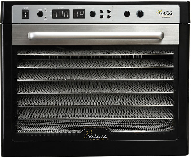 Tribest Sedona Supreme Dehydrator with Stainless Steel Trays
