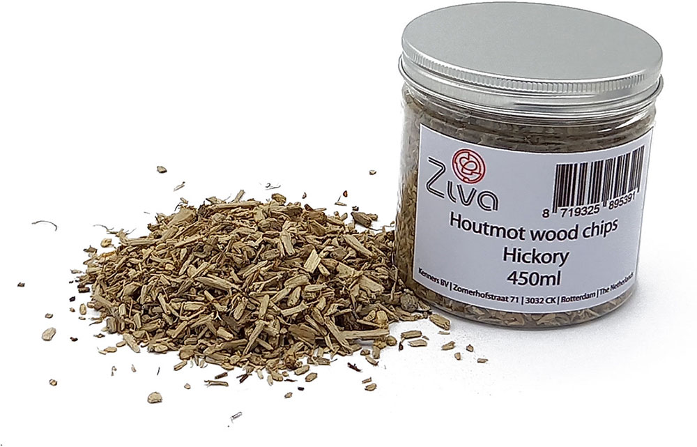 Houtmot wood chips Hickory 450ml