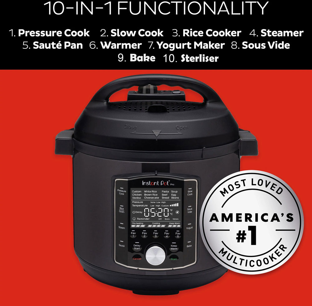 Instant Pot Pro 7,6 liter Multikocher