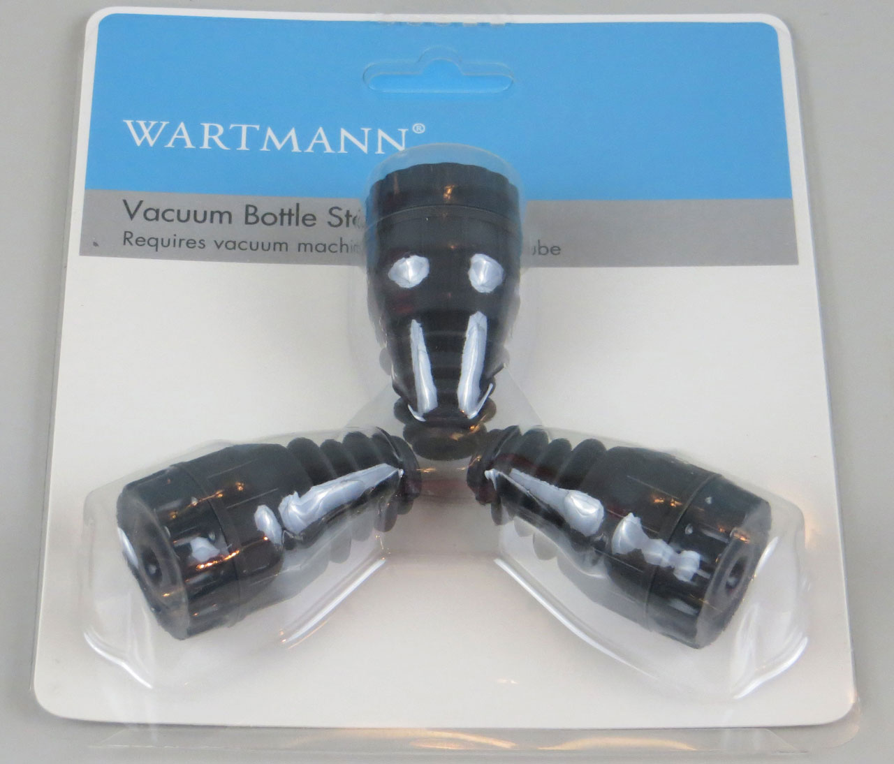 Wartmann vacuum wine stopper (3 pieces)