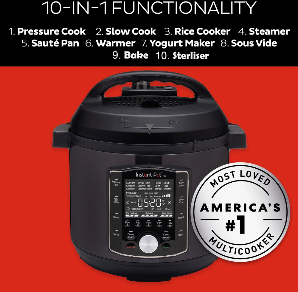Buy Instant Pot Pro 7,6 liter (8 Qt)? Order before 22.00, shipped today