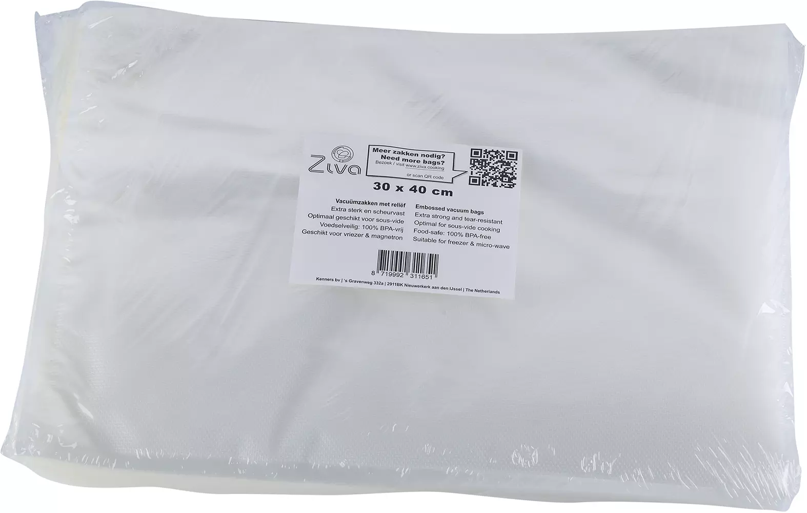 Ziva sous-vide reliëf Large 30x40cm (100st) kopen? Vóór 22.00 besteld, morgen in huis