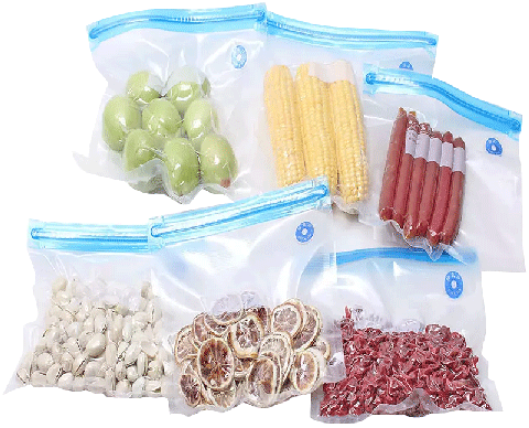 Voedsel Bewaren Vacuüm Zakken GBACHOOSE 200 Stuks Vacuümzakken Set – 4 Maten (10x15 Tot 30x40 Cm), Voor Alle Vacuümmachines, BPA-vrij Compatibel Met Vacuümmachines