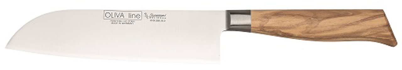 Burgvogel Oliva Line Chef's knife Santoku wide 18 cm