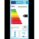 Caso Wineduet 120 Energielabel