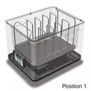 Ziva - support sous vide - acier inoxydable 304 - 4 positions fixes - 16x16x10cm (LWH)