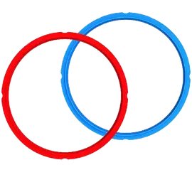 Instant Pot Sealing Ring Seal for 7.6 Liter Instant Pot (2 Pack, Red, Blue)