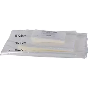 Ziva biologisch afbreekbare vacuümzakken reliëf 15x25cm (50 stuks)