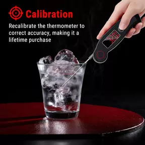 ThermoPro TP19 Digitale waterdichte vleesthermometer met direct afleesbare temperatuur en automatisch aanpasbaar LED-display