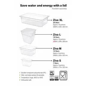Ziva - sous vide water Container - M (12L)