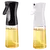 Ziva Oil Spray Bottle Glass 220ml - Pack of 2 - White + Black