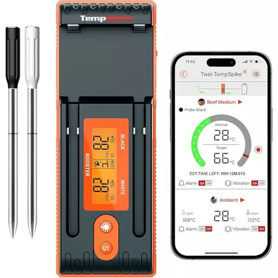 ThermoPro Twin TempSpike draadloze vleesthermometer 150m