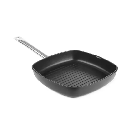 HENDI Grill pan - ridged surface Titanium Professional 550x290x(H)55mm - 629802