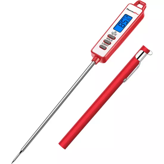 ThermoPro TP01H Direct afleesbare vleesthermometer met lange sonde voor BBQ, snoep, olie en rookoven