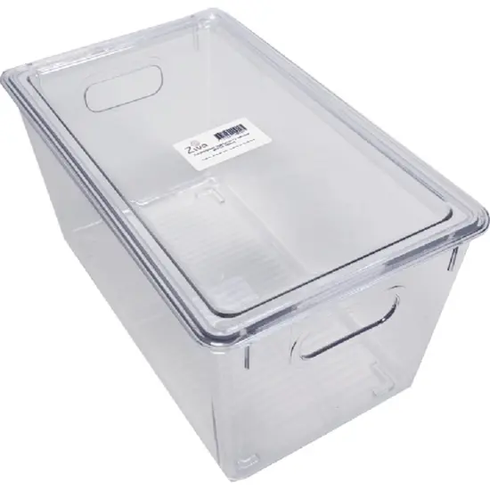 Ziva koelkast organizer bak met deksel – Medium (25,7 × 15,5 × 13,5 cm)