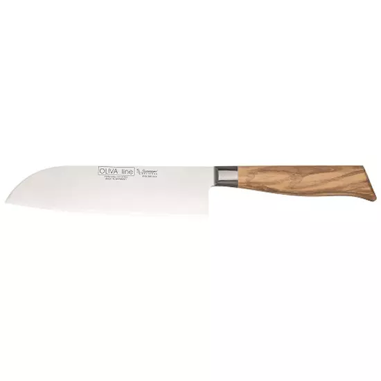 Burgvogel Oliva Line Kochmesser Santoku breit 18 cm