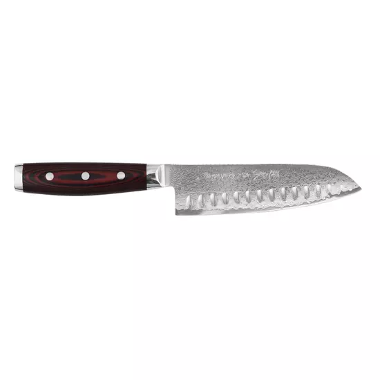 Yaxell Super Gou Santoku mes met kuilen 16,5cm