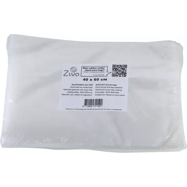 Ziva sous-vide vacuümzakken reliëf XLarge 40x60cm (50st)