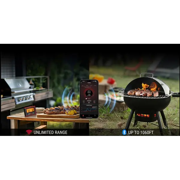 ThermoPro TP980 TempSpike Pro Wi-Fi vleesthermometer - 4 probes