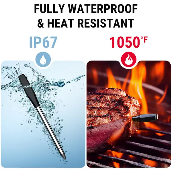 ThermoPro TP980 TempSpike Pro Wi-Fi vleesthermometer - 4 probes