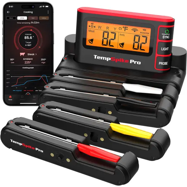 ThermoPro TP980 TempSpike Pro Wi-Fi vleesthermometer - 4 probes