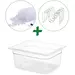 Ziva Sous Vide accessoireset- Waterbak 12L + scheidingsrek & isolatieballen