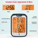 ThermoPro TP358 Bluetooth binnenthermometer en hygrometer met klok, verlicht display, bereik van 80 meter en gegevensexport
