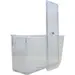 Ziva koelkast organizer bak met deksel – Smal (26,8 × 9,5 × 13,3 cm)